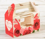 Коробка для Кексов Ярких эмоций L16см W8см H10см Арт-2699937