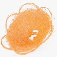 Каркас для букета Круглый с бахромой лен оранжевый