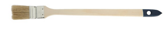 Кисть плоская деревянная длинная ручка 38мм