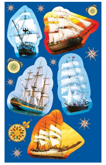 Наклейка Парусники Арт-0-11-157