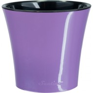 Горшок Santino АРТЕ 1,2лит Аметист-Чёрный (с дренажной системой)