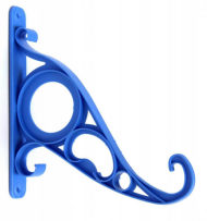 Крючок для подвесных кашпо настен пластик Синий 20см