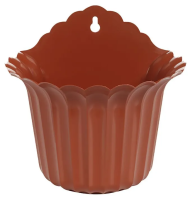 Горшок настенный Рифлённый 170мм Терракот высота17см