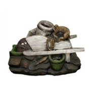 Фигурка Тележка с кадушками 84*44*56см DW-96016