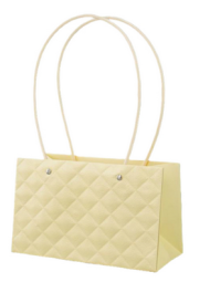 Сумочка для горшечных цветов 220*105*135мм Ромбы Лимонная