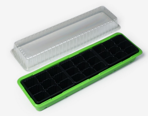 Набор МиниПарник Greengo 5шт Арт-4001634 с Крышкой 27ячеек 570*180*60мм