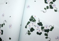 Бумага Листами Гофре Цветы с листьями голубая 50*70см 896187 1/20шт