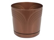 Горшок Корад 180мм Бронза с поддоном 2,5лит высота 17см
