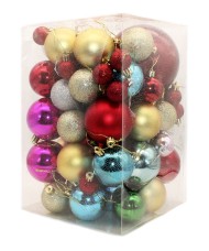 Ёлочное украшение Шары (6см/60шт) Микс Арт-№37