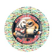 Тарелка бумажная Лучшая рыба-это колбаса D-18см*6шт Арт-62.017