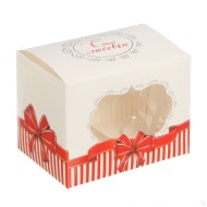 Коробка для Кексов С Любовью! L16см W16см H10см Арт-2699938