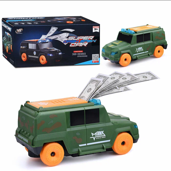 Полицейская Машинка Разбрасывающая деньги Арт-655-33