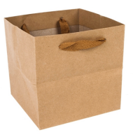 Сумочка пакет крафт 150*150мм Однотонный