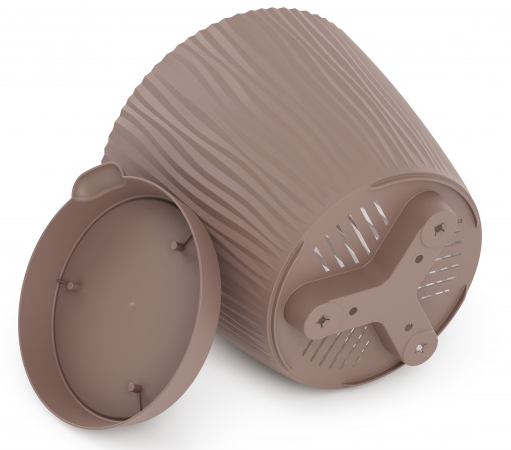 Горшок Флис 1,2лит Какао М-8438 с прикорневым поливом Горшок Флис 1,2лит Какао М-8438 с прикорневым поливом