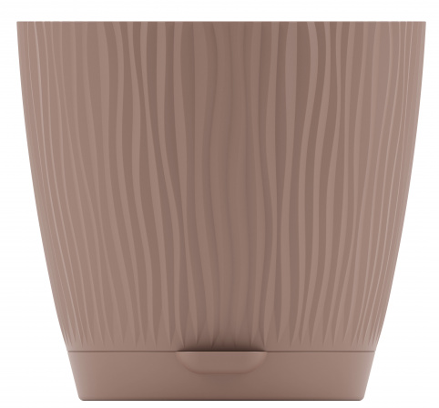 Горшок Флис 1,2лит Какао М-8438 с прикорневым поливом Горшок Флис 1,2лит Какао М-8438 с прикорневым поливом