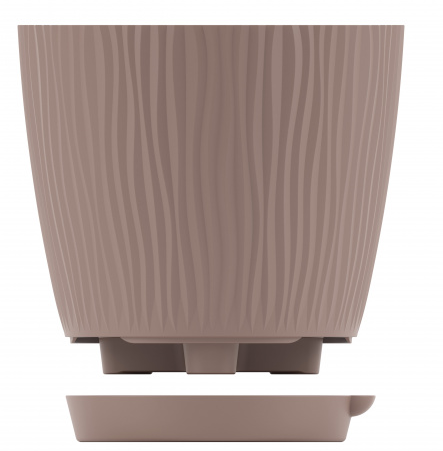 Горшок Флис 1,2лит Какао М-8438 с прикорневым поливом Горшок Флис 1,2лит Какао М-8438 с прикорневым поливом