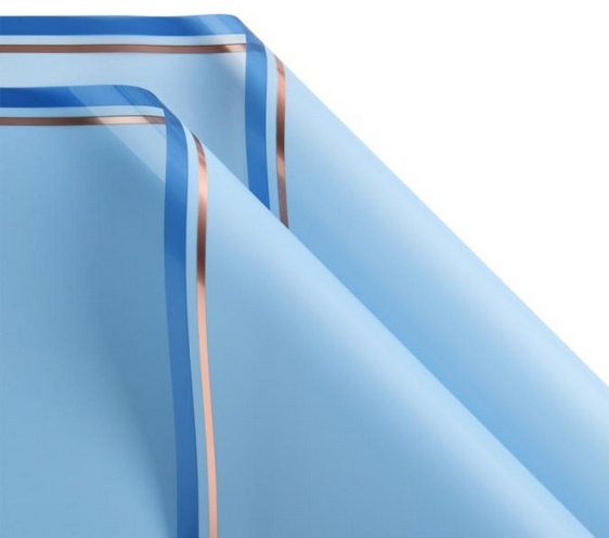 Пленка листами Глянцевая с Двойной каймой Голубая 58/58см (1уп/20шт) Цена за ЛИСТ Пленка листами Глянцевая с Двойной каймой Голубая 58/58см (1уп/20шт) Цена за ЛИСТ