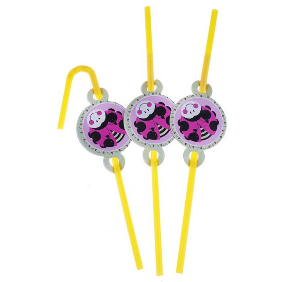 Трубочки для коктейля Пчелка (1уп/12шт) 324911