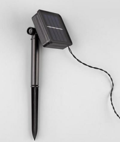 Лампа на солнечной батарее нить Стрекозы 4,5м*30-LED Арт-6253363