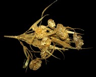 Букет блестящий Маки из 9цветков 39см ЗОЛОТОЙ Букет блестящий Маки из 9цветков 39см ЗОЛОТОЙ