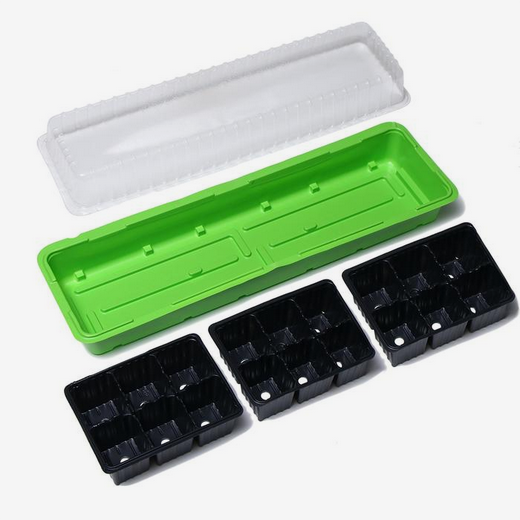 Набор МиниПарник Greengo 5шт Арт-1986209 с Крышкой 18ячеек 570*180*80мм