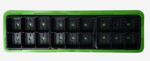 Набор МиниПарник Greengo 5шт Арт-1986209 с Крышкой 18ячеек 570*180*80мм