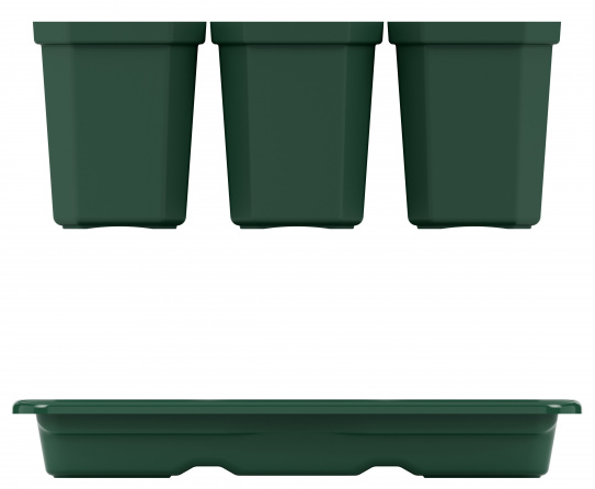 Набор для рассады 15стаканов + поддон 410*245*95мм М-1007 Набор для рассады 15стаканов + поддон 410*245*95мм М-1007