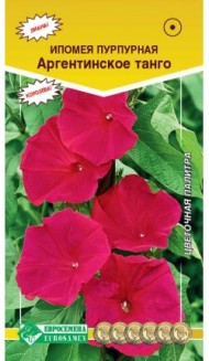 Цветы Ипомея Аргентинское Танго пурпурная ЦВ/П (ЕС) 10шт однолетник до 2м