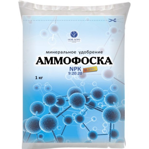 Удобрение АммофосКА 1кг (1уп\30шт) Нов-Агро