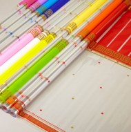 Пленка прозрачная с рисунком Греция Фиолетовая-Белая 70см/200гр