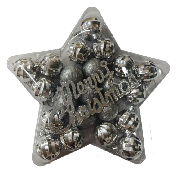Ёлочное украшение Звезда (см/шт)