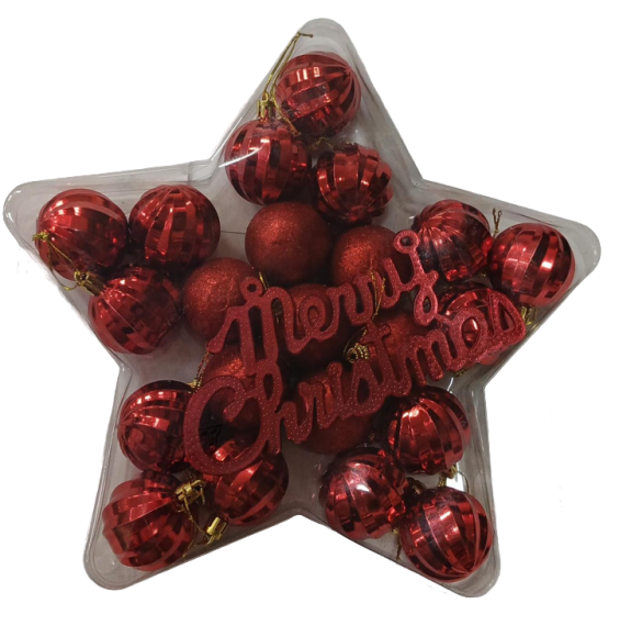 Ёлочное украшение Звезда (см/шт)