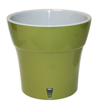 Горшок Santino Дали 1,2лит Оливковый-Серый (с дренажной системой)