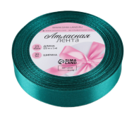 Лента Атласная 20мм*25ярд Изумрудная