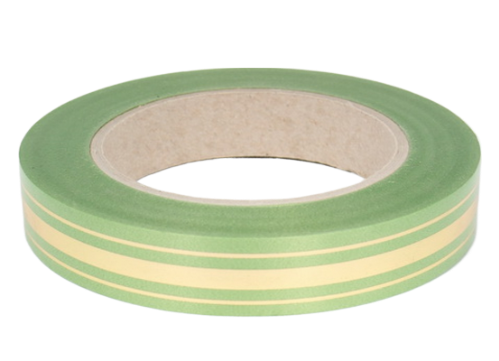 Лента Золот полоса Классика 2см*50ярд Оливковая РОССИЯ