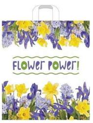 Сумочка пакет п/э петлевидная ручка 380*420мм Цветочная сила Арт-51914
