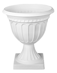 Горшок вазон на высокой ножке Олимпия 18лит Белый М-9070