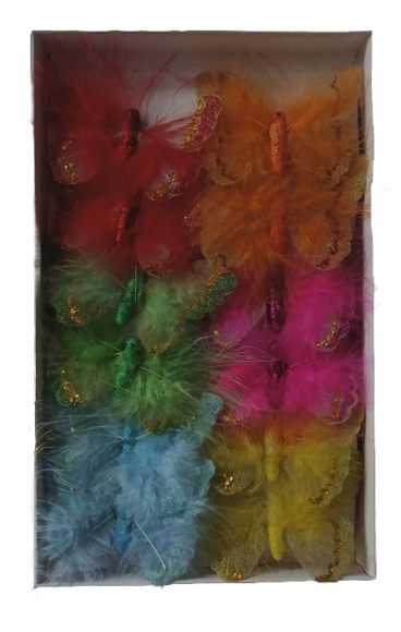 Бабочка на прищепке 80мм Aрт-ННТ-114 (1уп/12шт) Цена за штуку Бабочка на прищепке 80мм Aрт-ННТ-114 (1уп/12шт) Цена за штуку