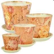 Набор кашпо Элегант №АВ205 Авангард 4шт (D-10/12/15/18см)