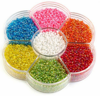 Набор Бисер 7 ячеек Средний № 529