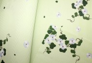 Бумага Листами Гофре Цветы с листьями зеленая 50*70см 896190 1/20шт