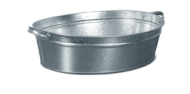 Таз Оцинкованный 23лит Овальный