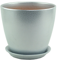 Кашпо Бутон №-ГЛ-08 Глянец Метал Бело-Серебро №1 10см Кашпо Бутон №-ГЛ-08 Глянец Метал Бело-Серебро №1 10см