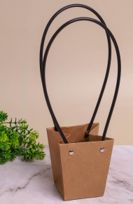 Сумочка для горшечных цветов 130*95*155мм Крафт