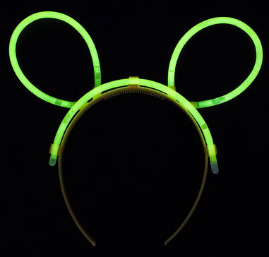 Ободок Ушки Желтый светящийся НУ-4930 Ободок Ушки Желтый светящийся НУ-4930