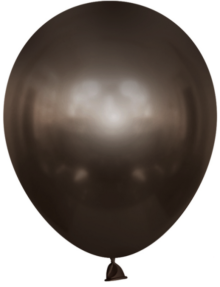 Шар латексный 10/25см хром Черное золото 1уп/50шт Арт 910023