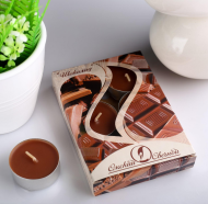 Свеча гильза Ароматизир Шоколад Набор 6шт*12гр