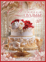 Открытка С Юбилеем свадьбы Арт 7800116