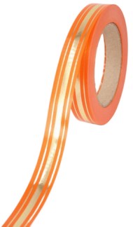 Лента Золот полоса Классика 2см*50ярд Оранжевая РОССИЯ