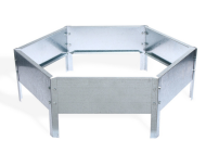 Клумба Оцинкованная Шестигранная 80*15см Greengo Арт-7636775 Грядка